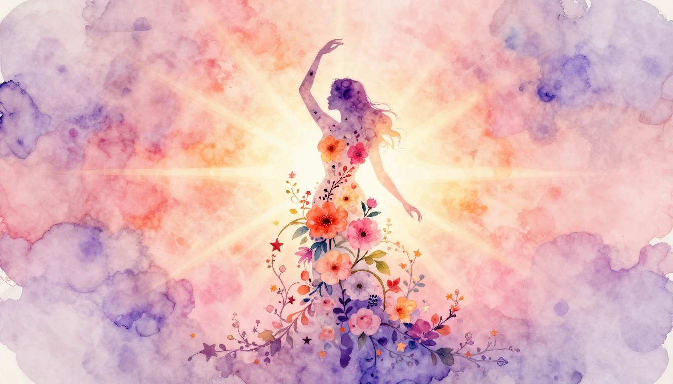 A conceptual watercolor painting celebrating International W...