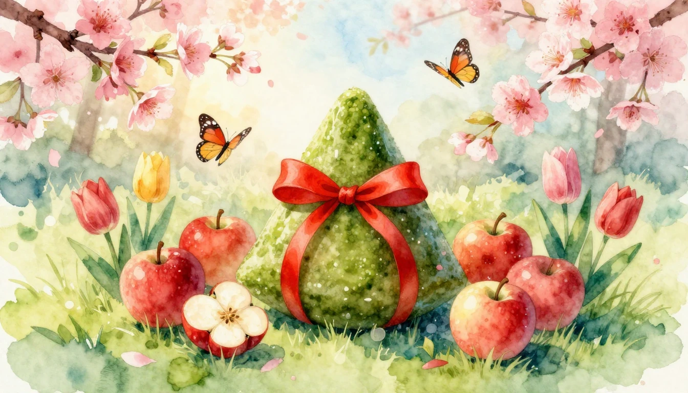 A beautiful and delicate watercolor painting of a traditiona...