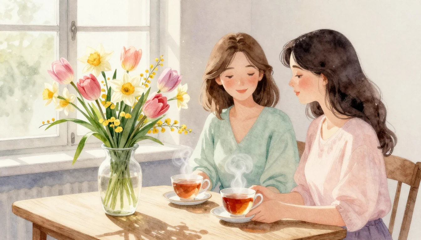 A soft and dreamy watercolor illustration symbolizing the bo...