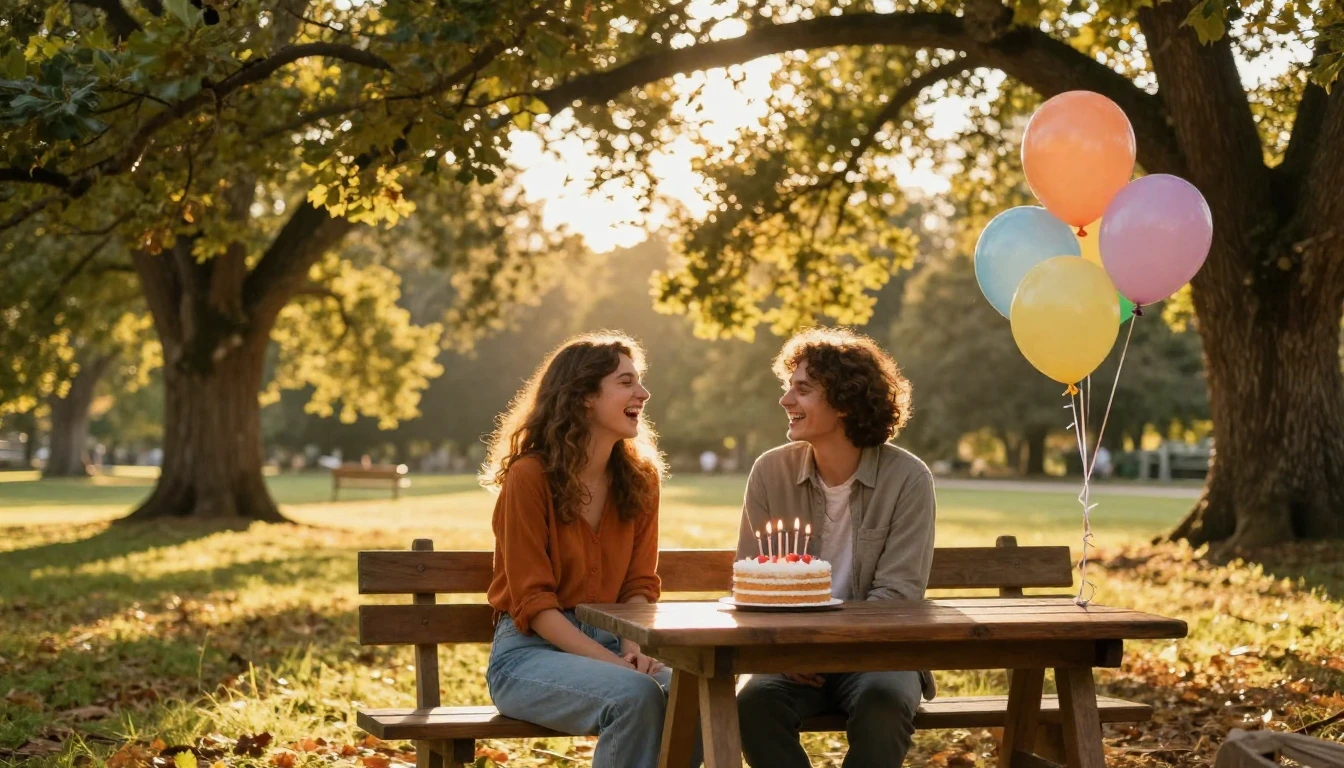 A warm and cozy scene depicting two close friends sitting on...