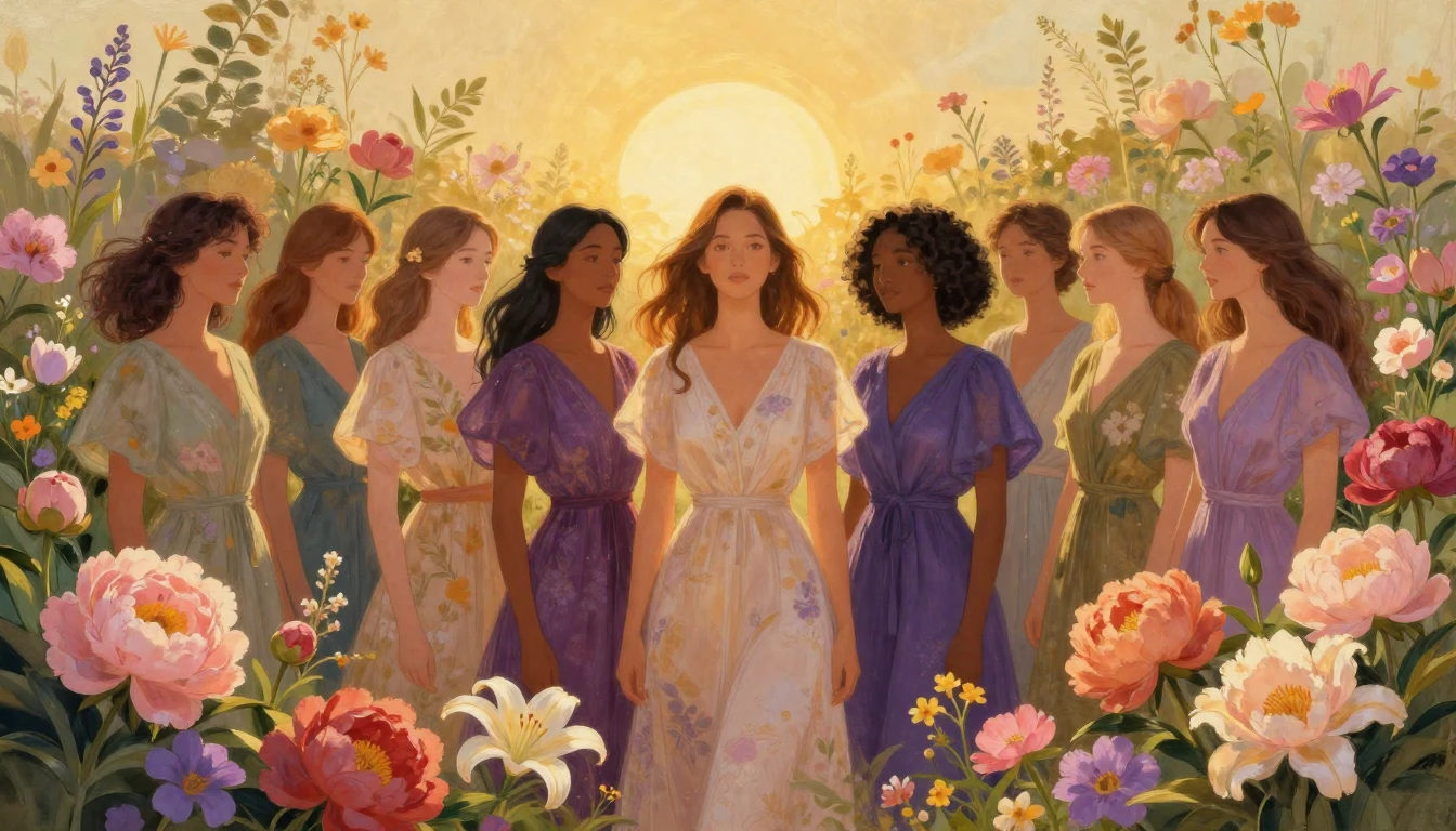 A breathtaking and symbolic illustration of a diverse group ...