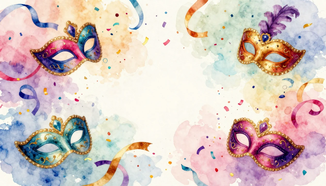 A vibrant and whimsical watercolor illustration capturing th...