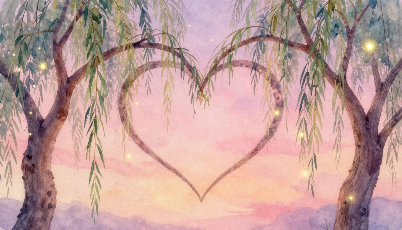 A soft and ethereal watercolor painting depicting two gracef...