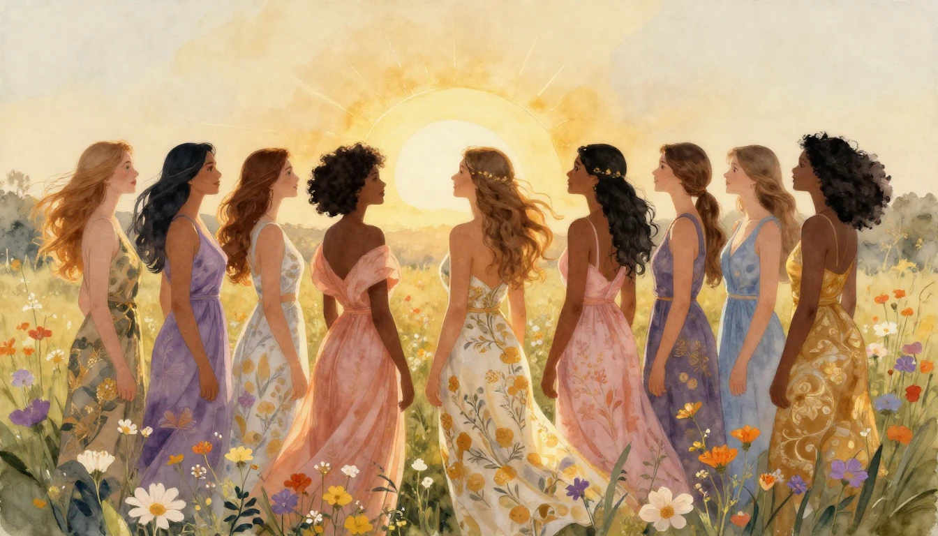 A breathtaking watercolor painting depicting a group of dive...