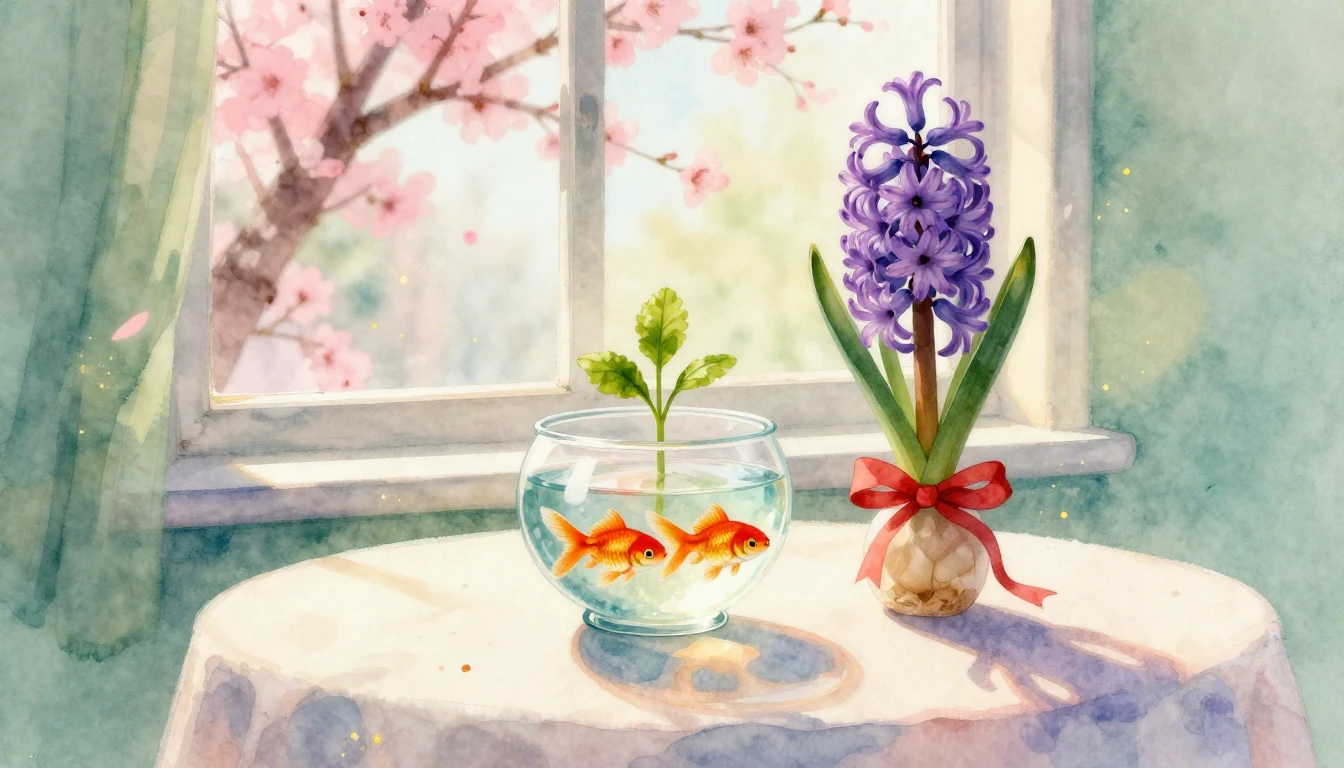 A dreamlike and soft watercolor illustration celebrating the...