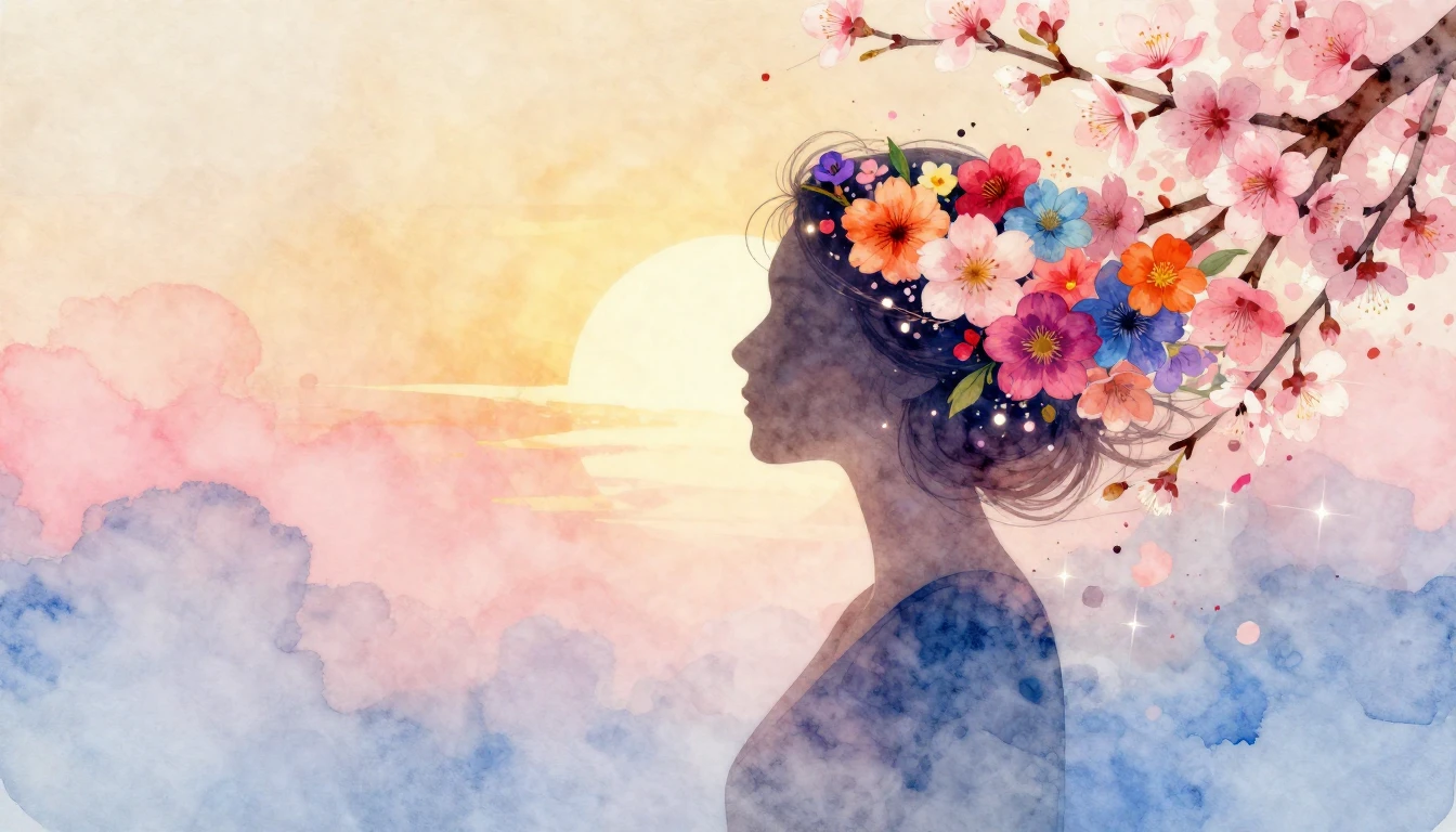 A conceptual watercolor painting symbolizing International W...