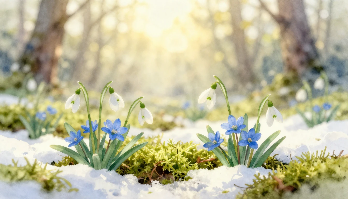 A delicate and ethereal watercolor painting depicting the ve...