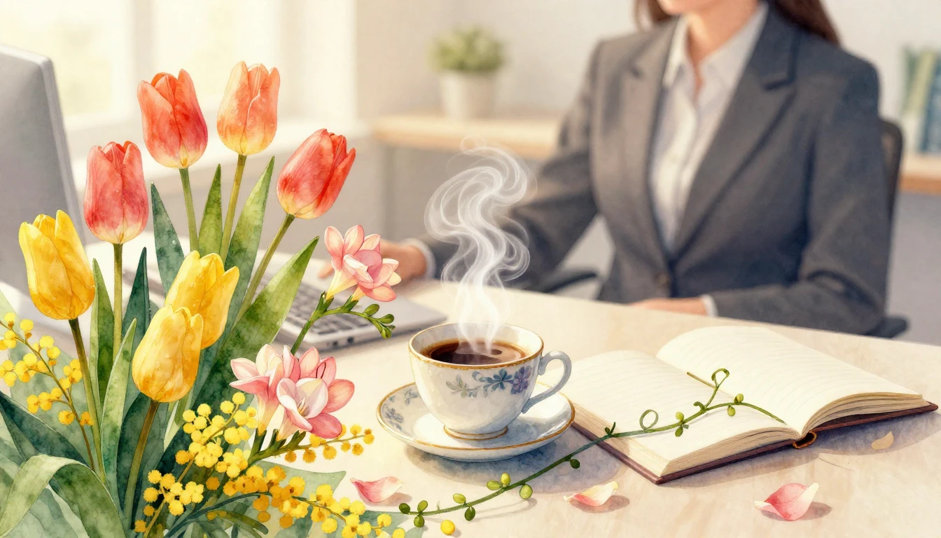 A soft and artistic watercolor painting symbolizing Women's ...