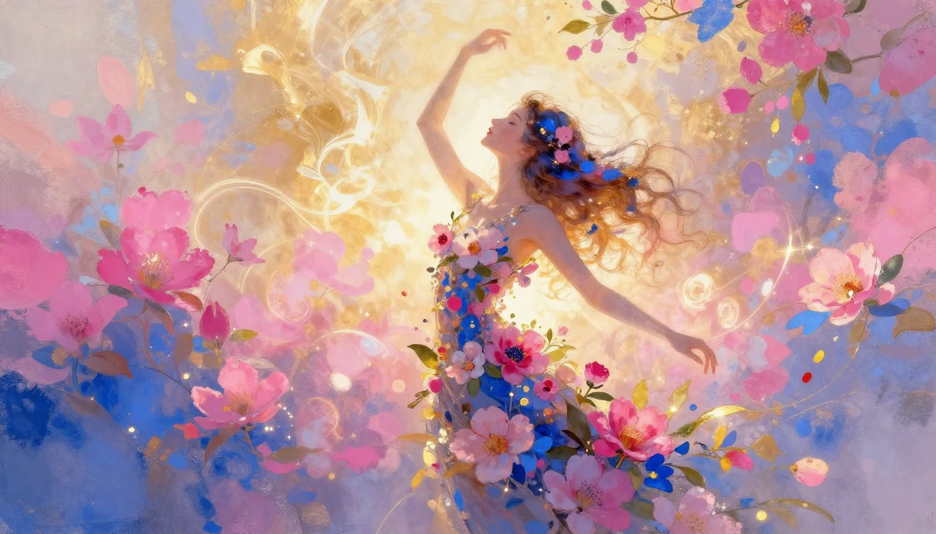 A beautiful, abstract representation of feminine strength an...