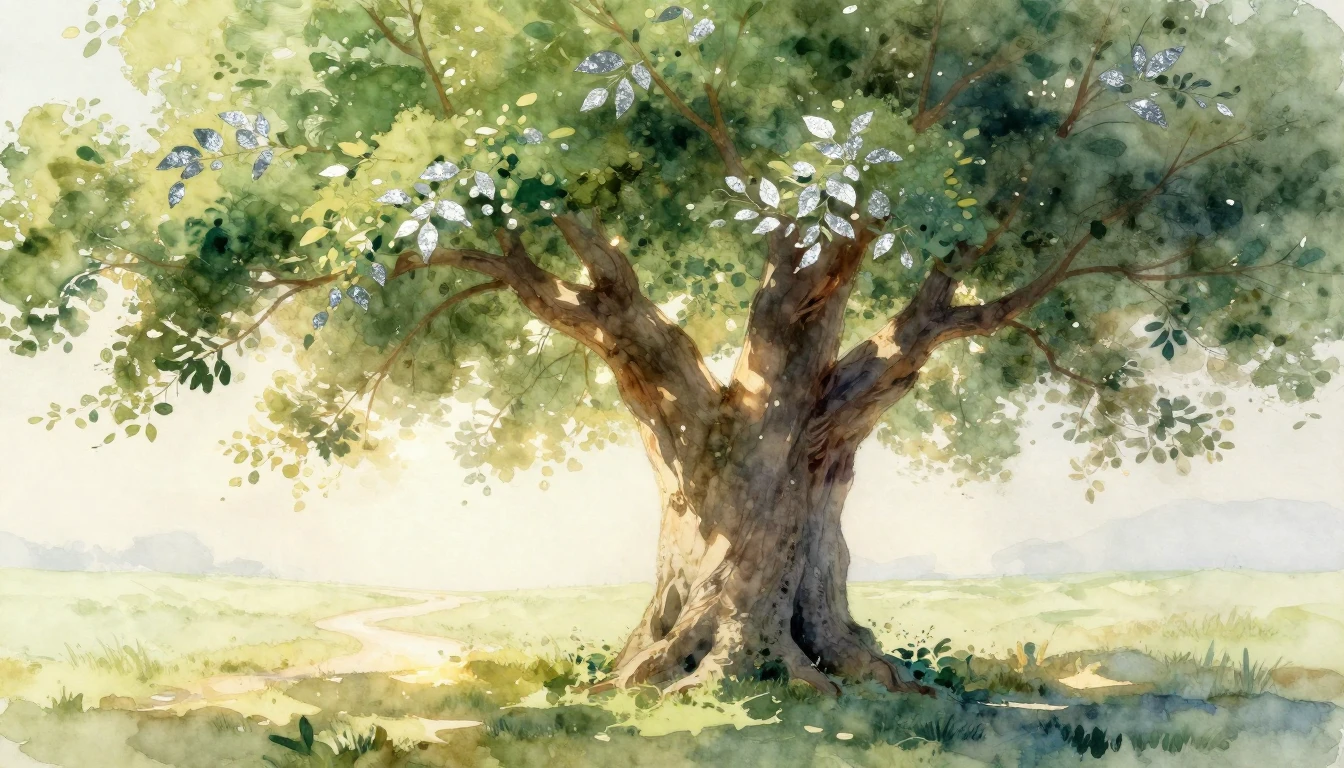 A romantic and soft watercolor painting symbolizing a 10th w...