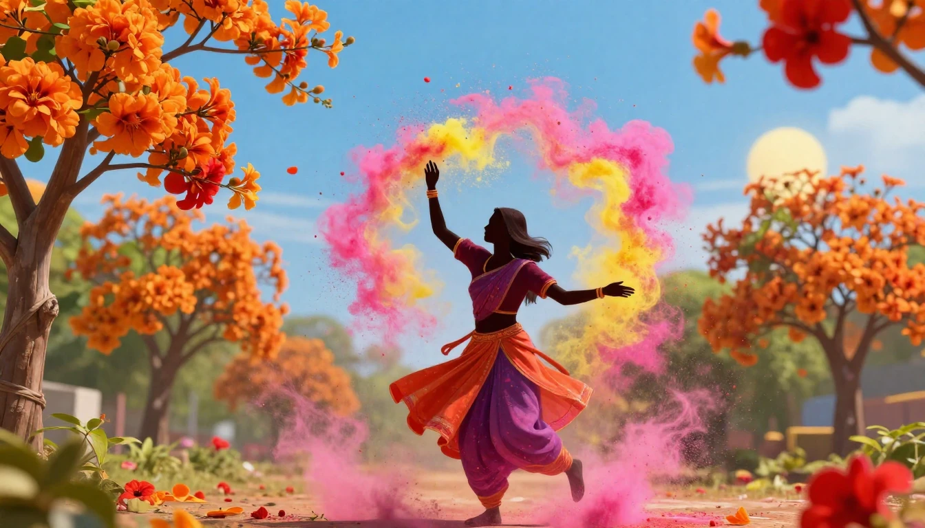 A vibrant and joyful scene depicting the essence of the Spri...