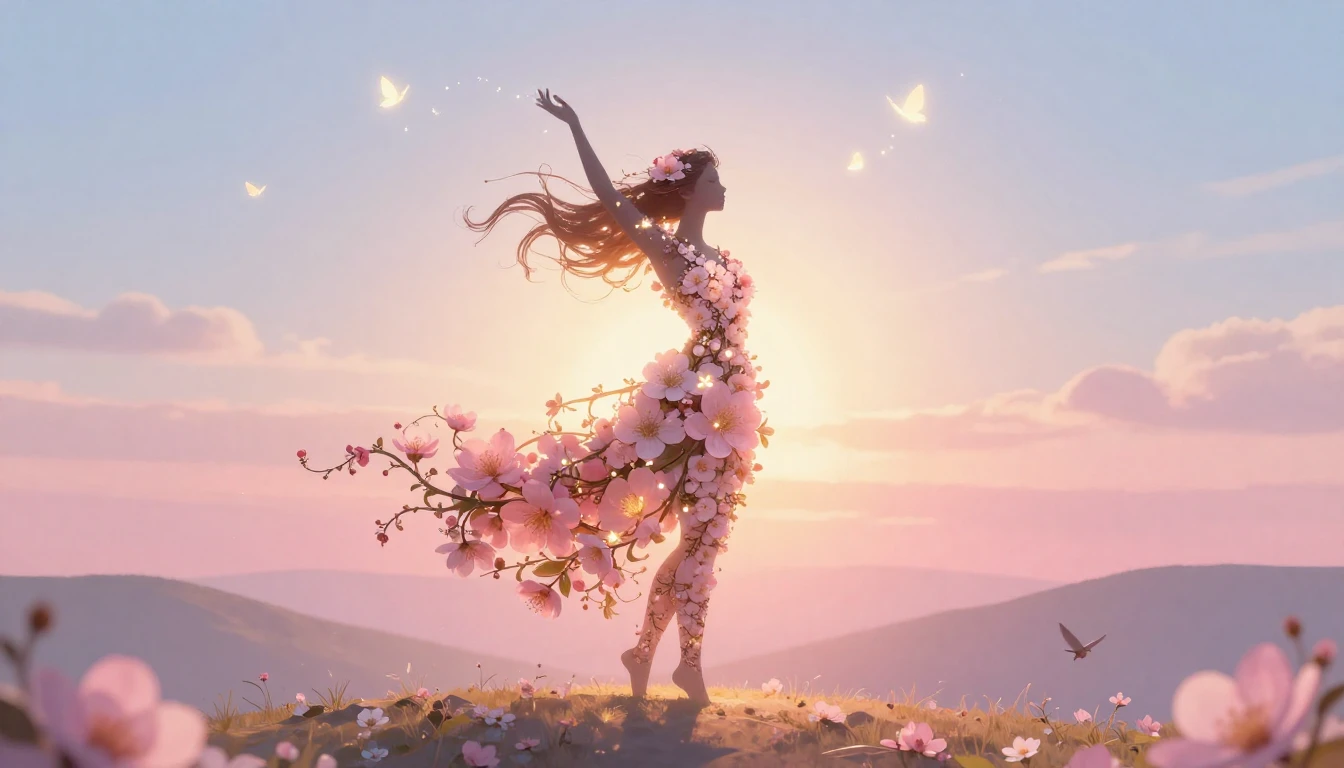 A beautiful and abstract representation of feminine strength...