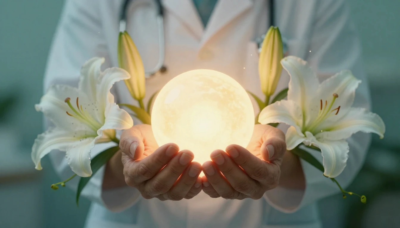 A serene and uplifting scene depicting the essence of healin...