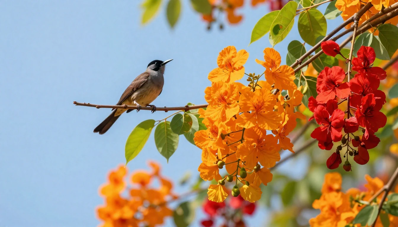 A vibrant and joyful scene depicting the arrival of Spring (...