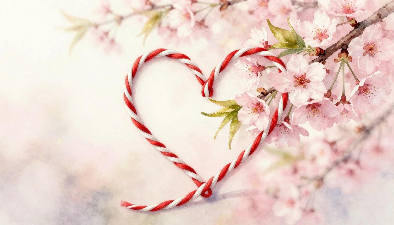 A delicate and romantic watercolor painting symbolizing the ...