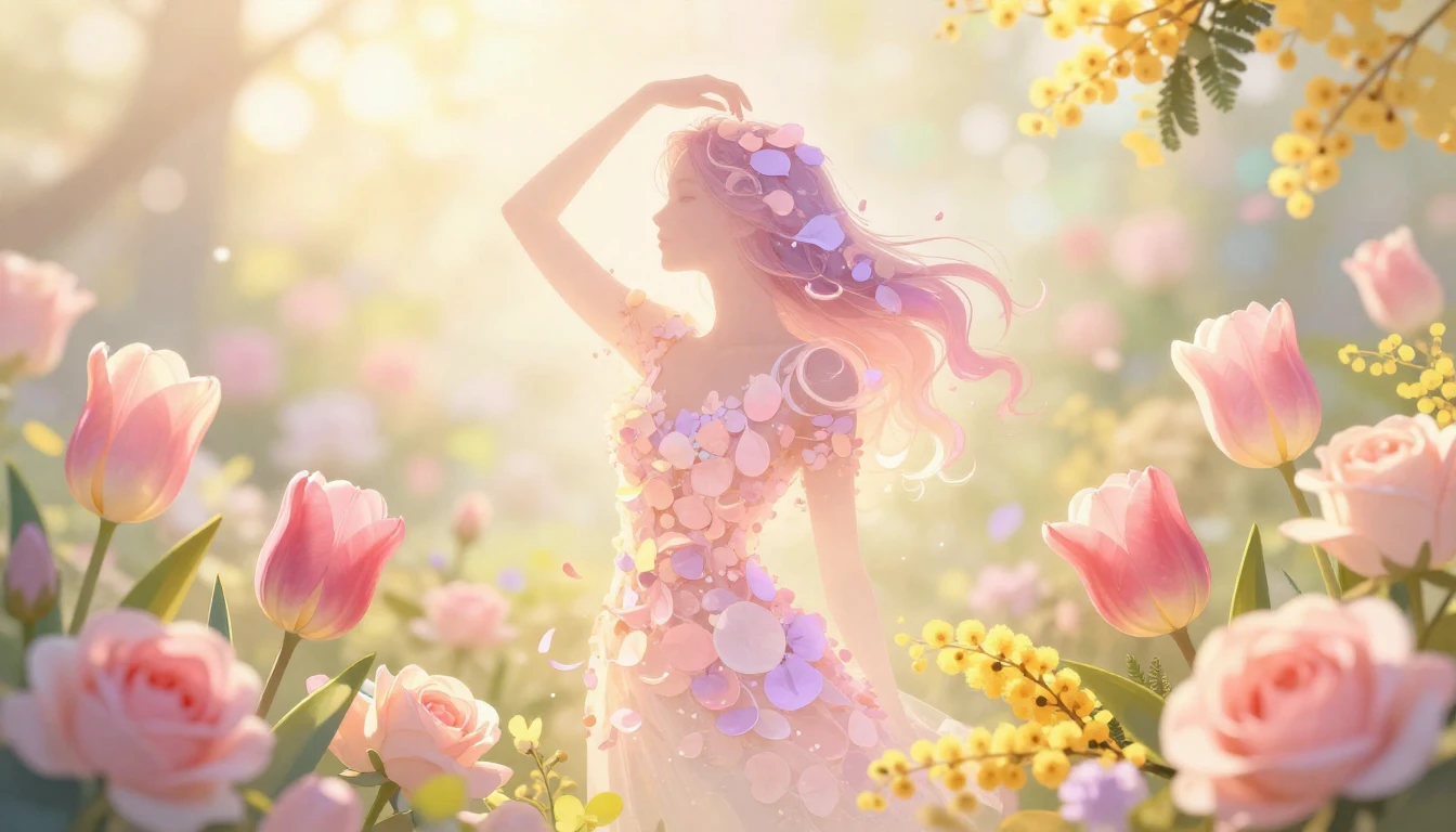 A beautiful, soft, and artistic illustration celebrating Int...