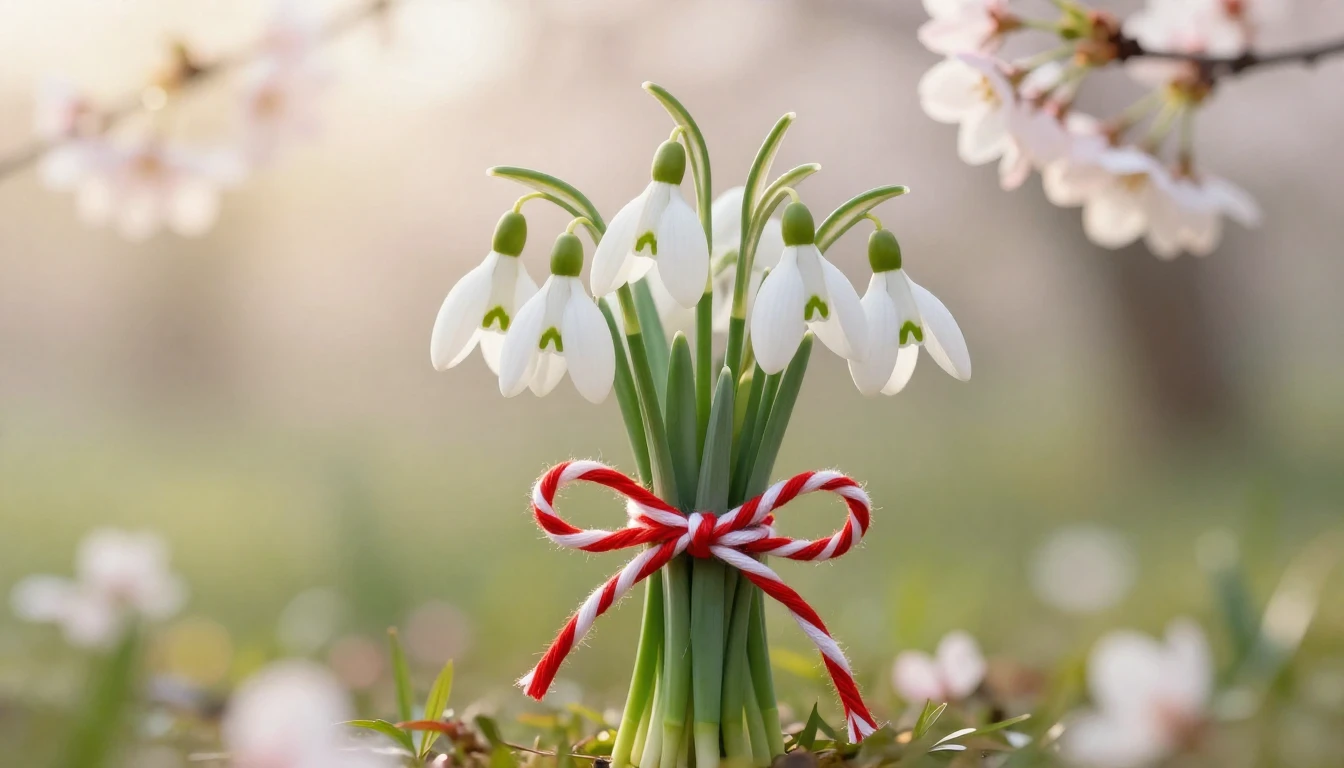 A delicate and artistic composition celebrating the arrival ...