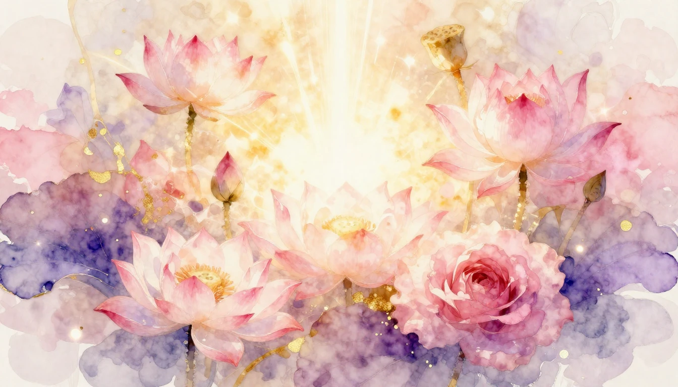 A beautiful abstract watercolor painting symbolizing feminin...