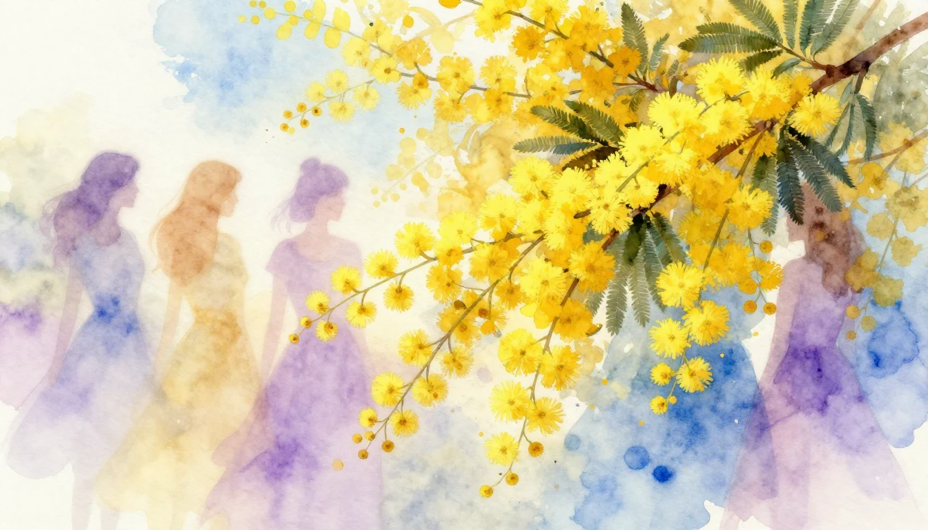 A vibrant and delicate watercolor illustration celebrating f...