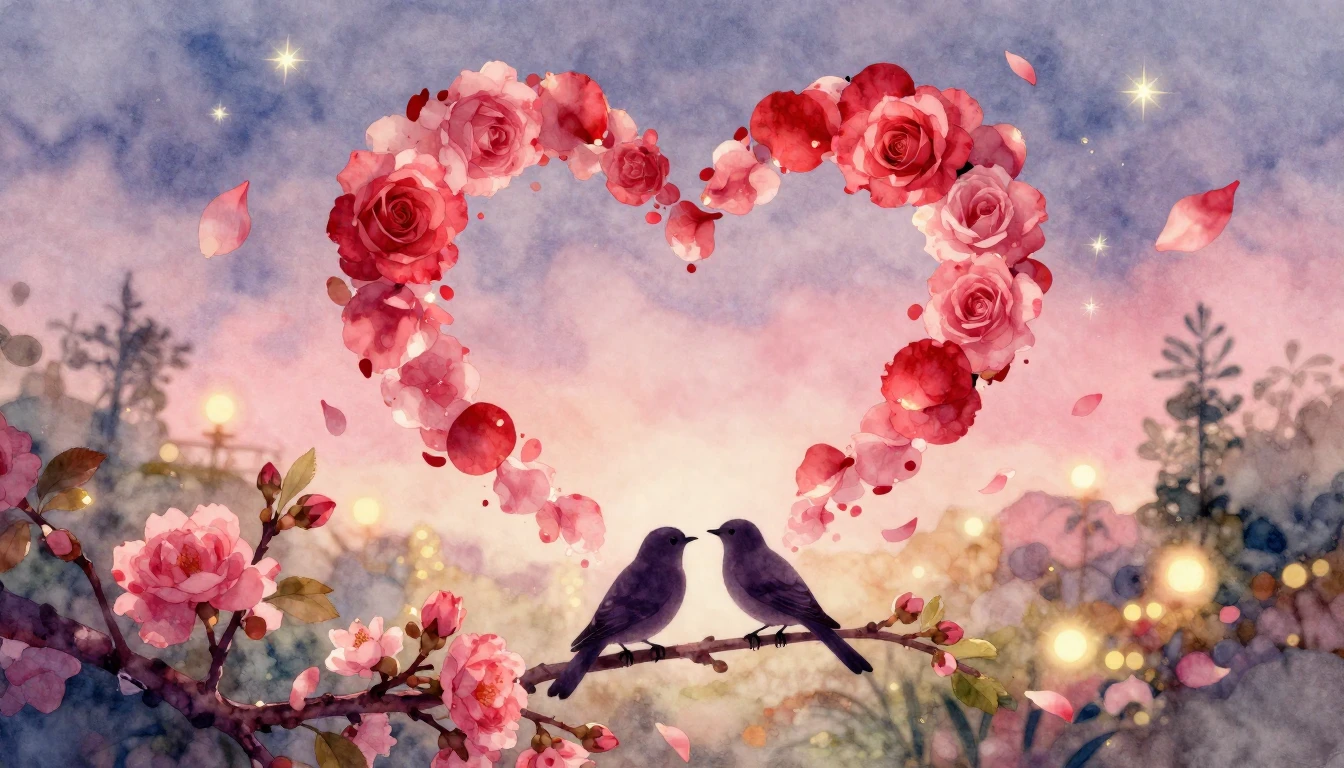 A soft and dreamy watercolor painting capturing the essence ...