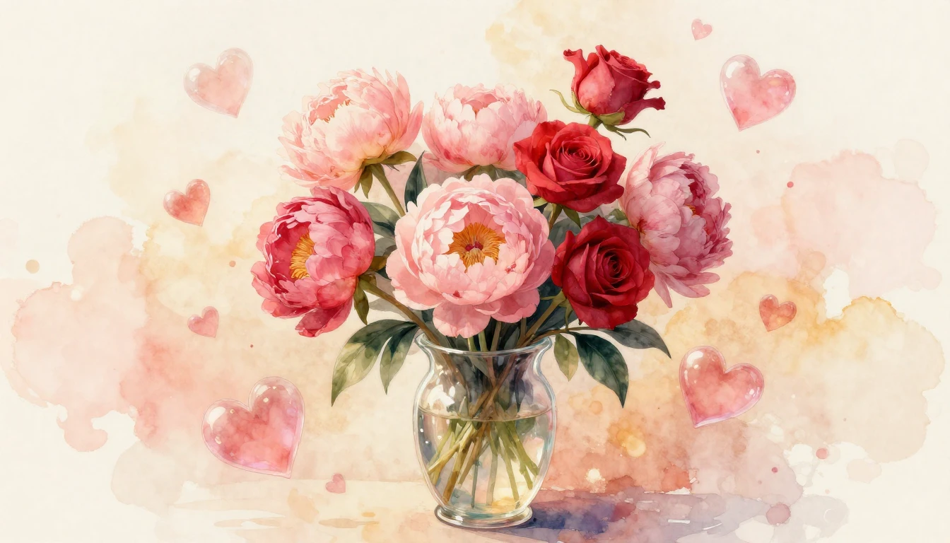 A soft and dreamy watercolor illustration symbolizing eterna...