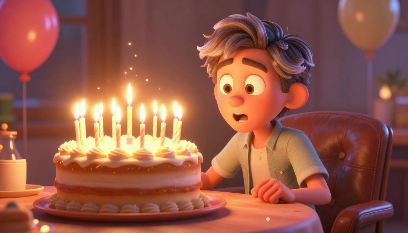 A high-quality 3D animation style illustration of a cheerful...