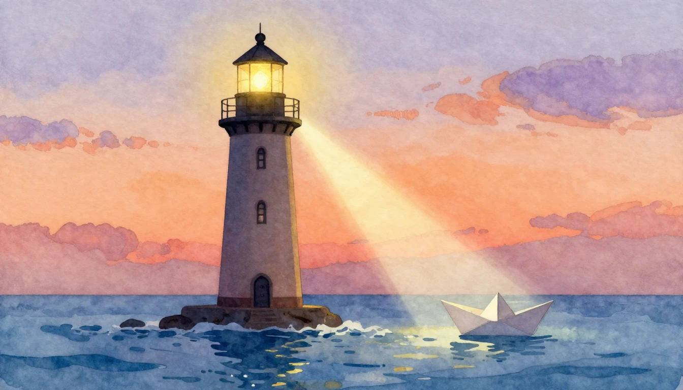 A heartwarming watercolor painting symbolizing fatherhood an...