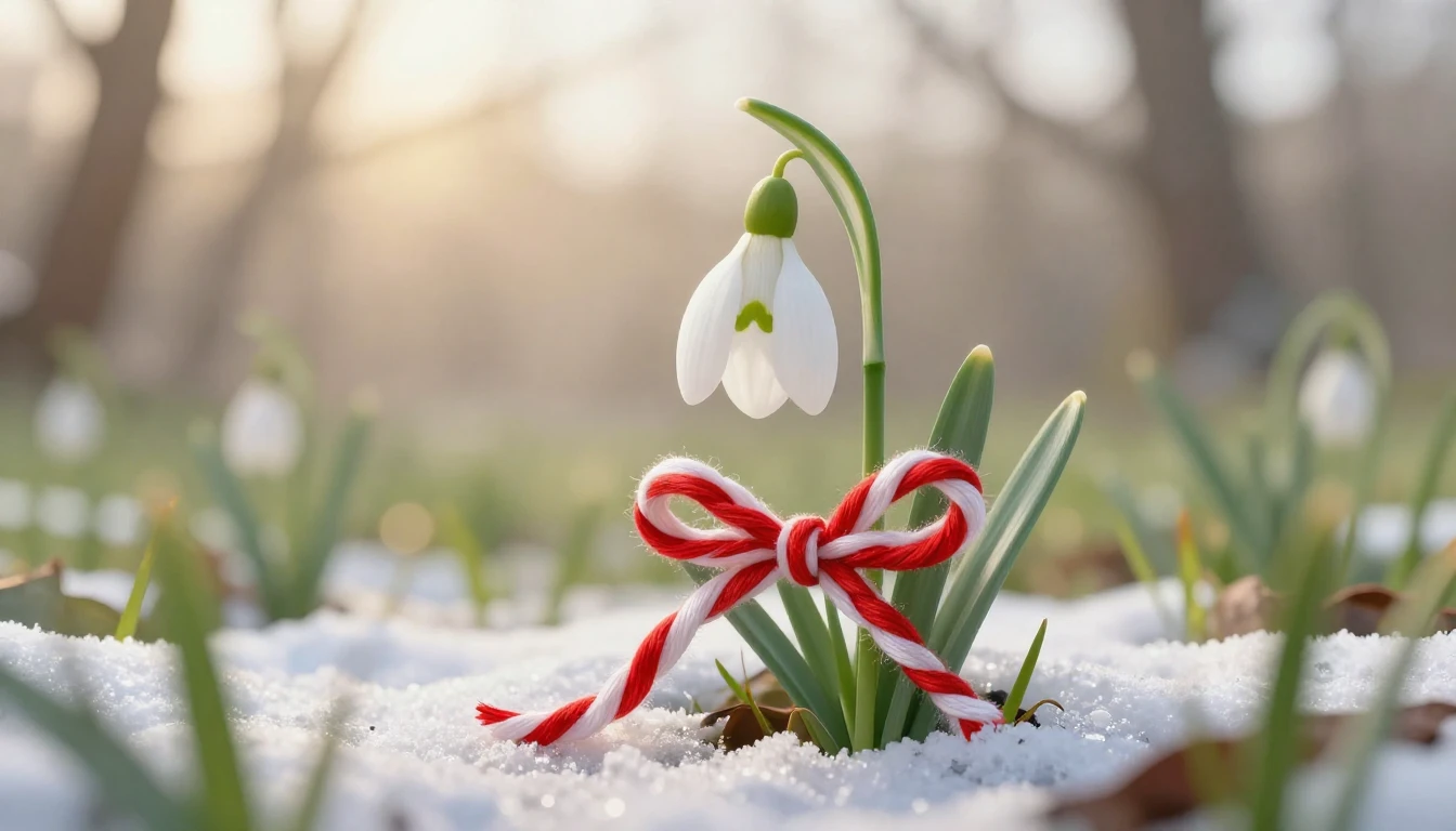 A delicate and artistic close-up illustration of a tradition...