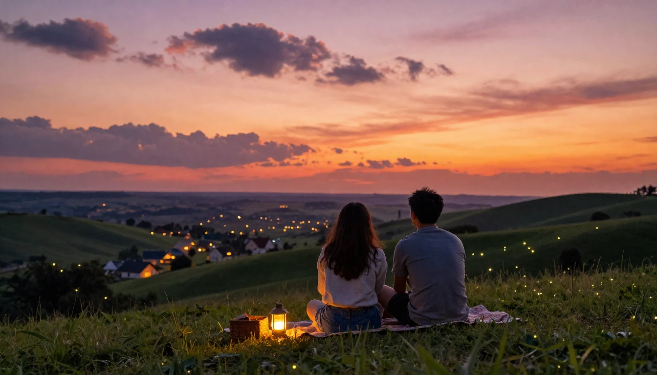 A heartwarming and nostalgic scene featuring two close frien...