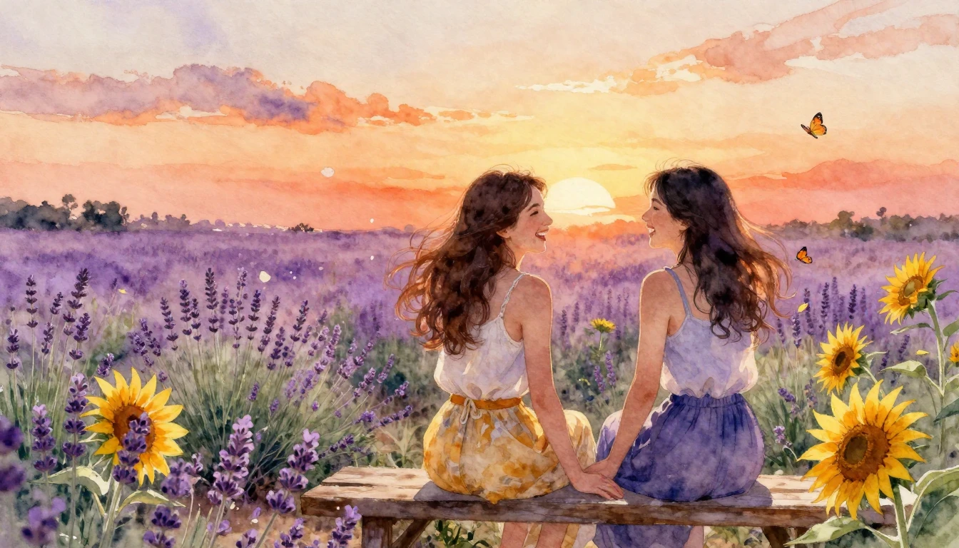 A delicate watercolor painting capturing the essence of a de...