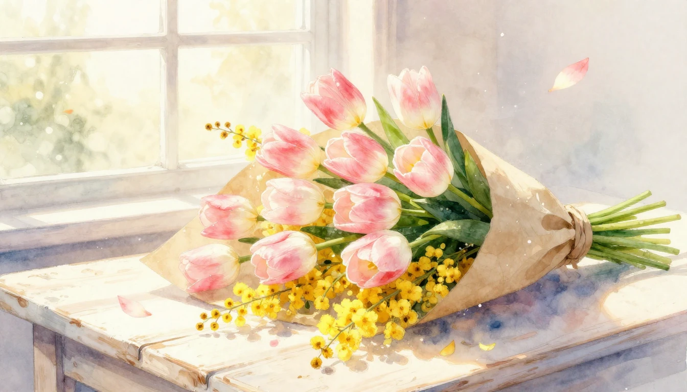 A dreamy and romantic watercolor illustration featuring a lu...