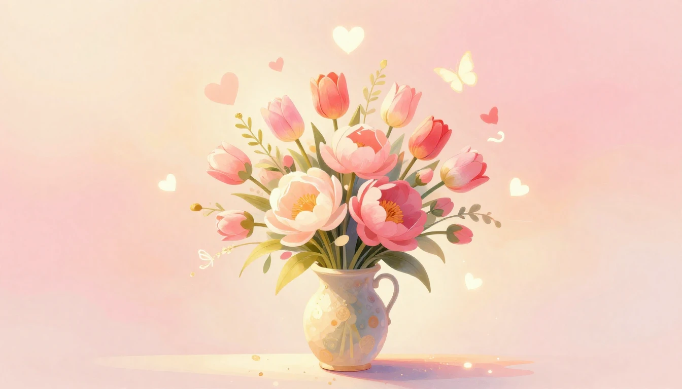 A warm and gentle illustration symbolizing sisterly love and...