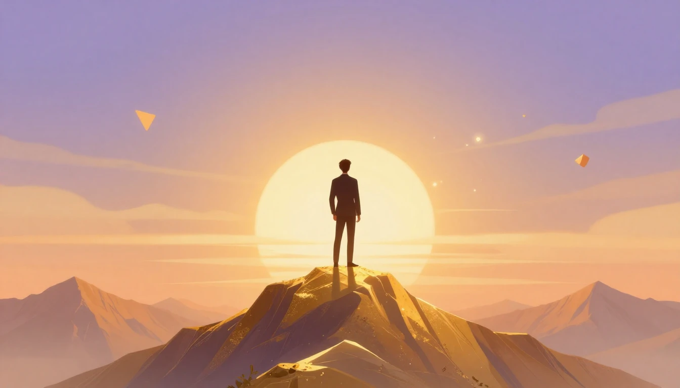 A breathtaking and inspiring digital art illustration repres...