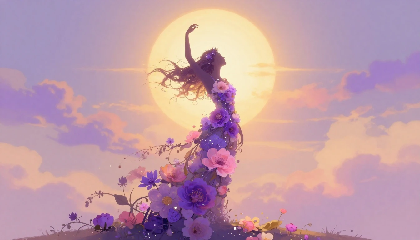 A conceptual artistic illustration symbolizing female empowe...