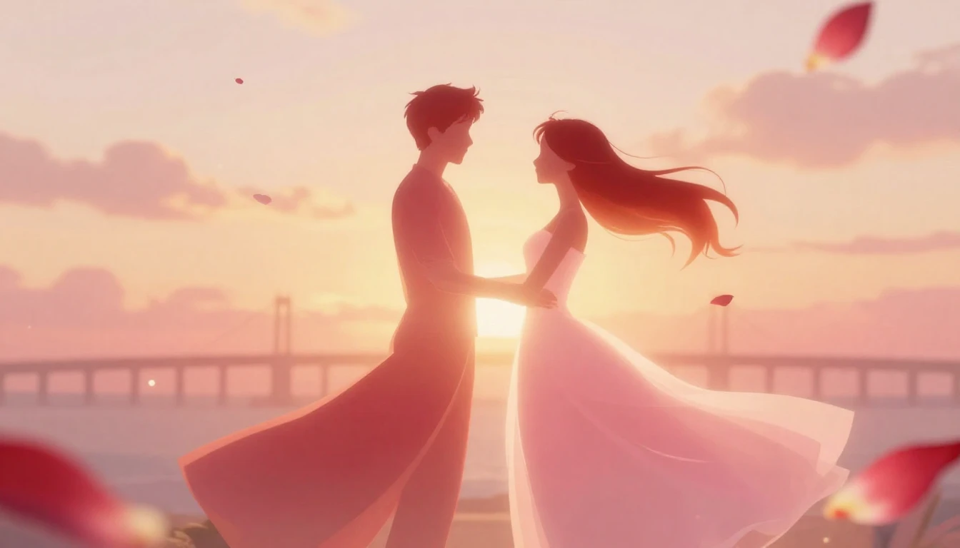 A romantic and dreamy composition symbolizing eternal love. ...