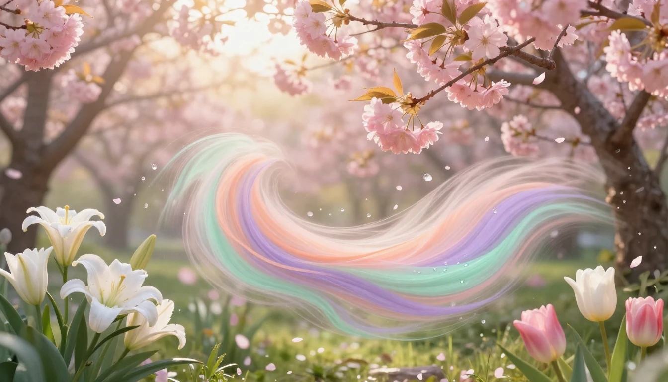 A breathtaking spring scene symbolizing the beauty and warmt...