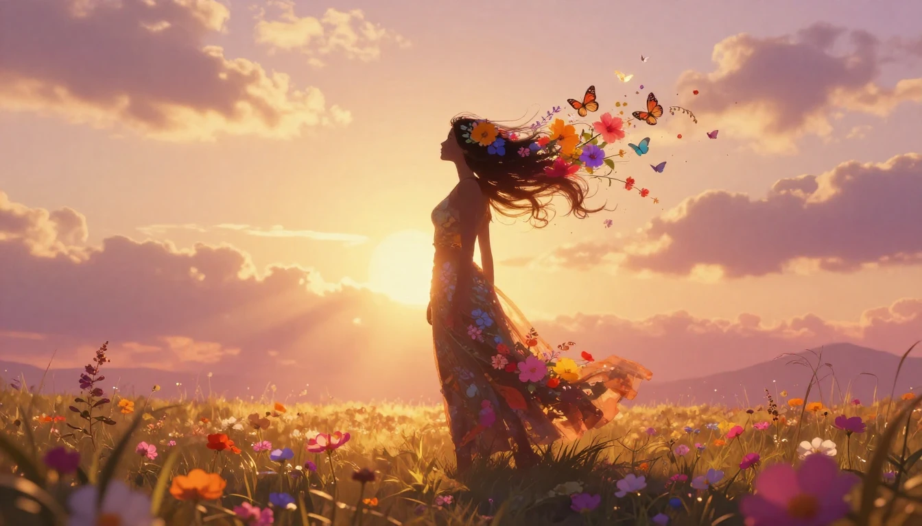 A vibrant and empowering digital art masterpiece featuring a...