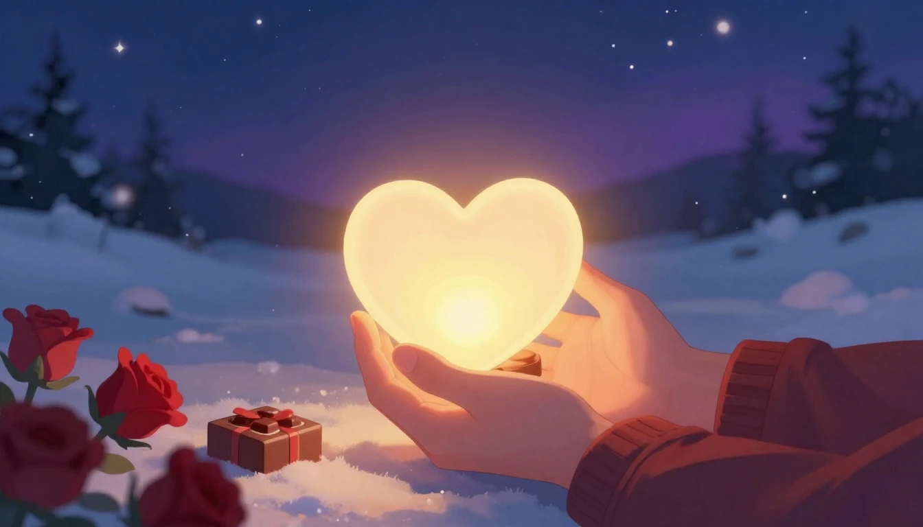 A warm and romantic illustration capturing the essence of Va...