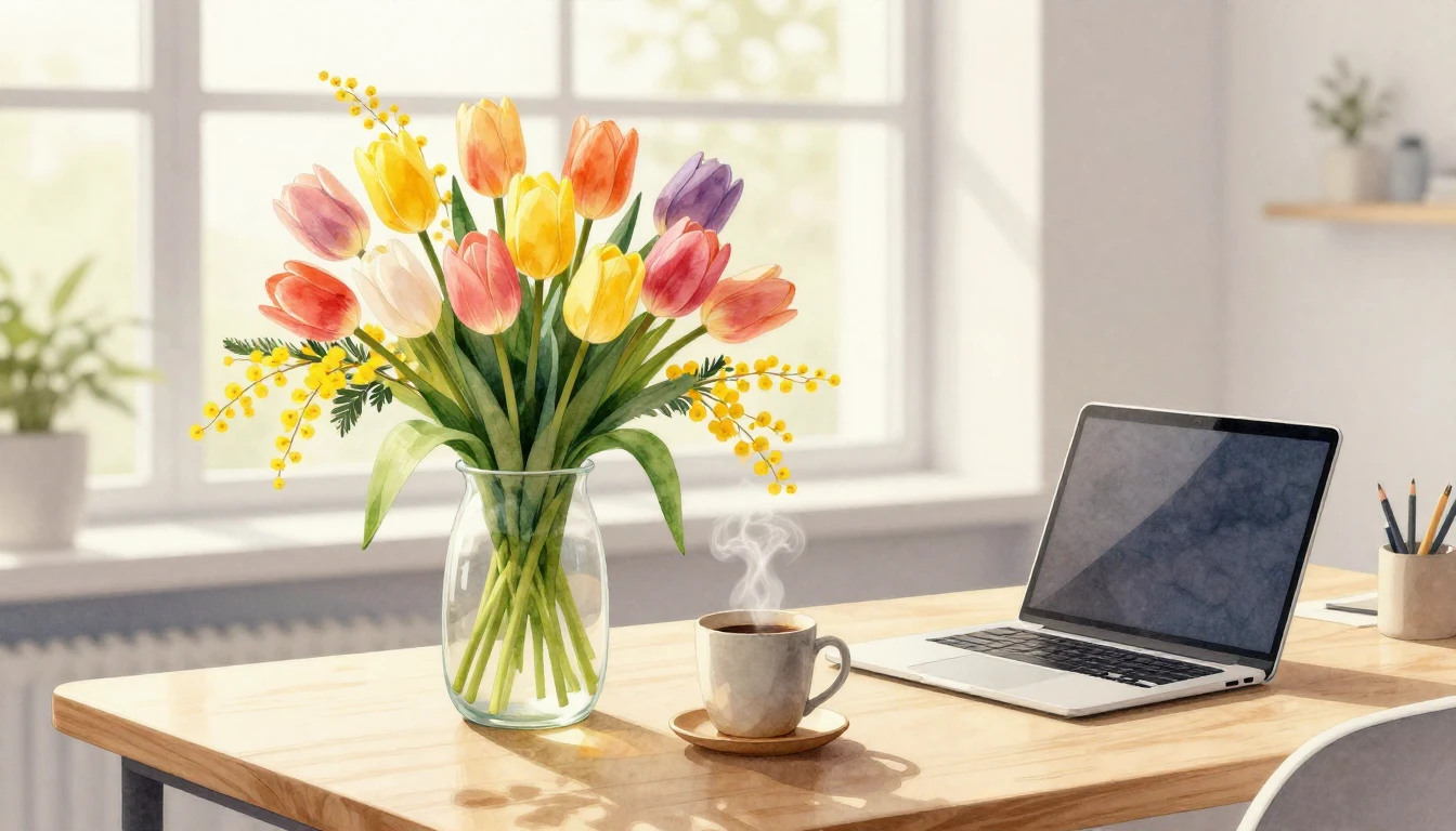 A beautiful and atmospheric watercolor illustration of a bri...