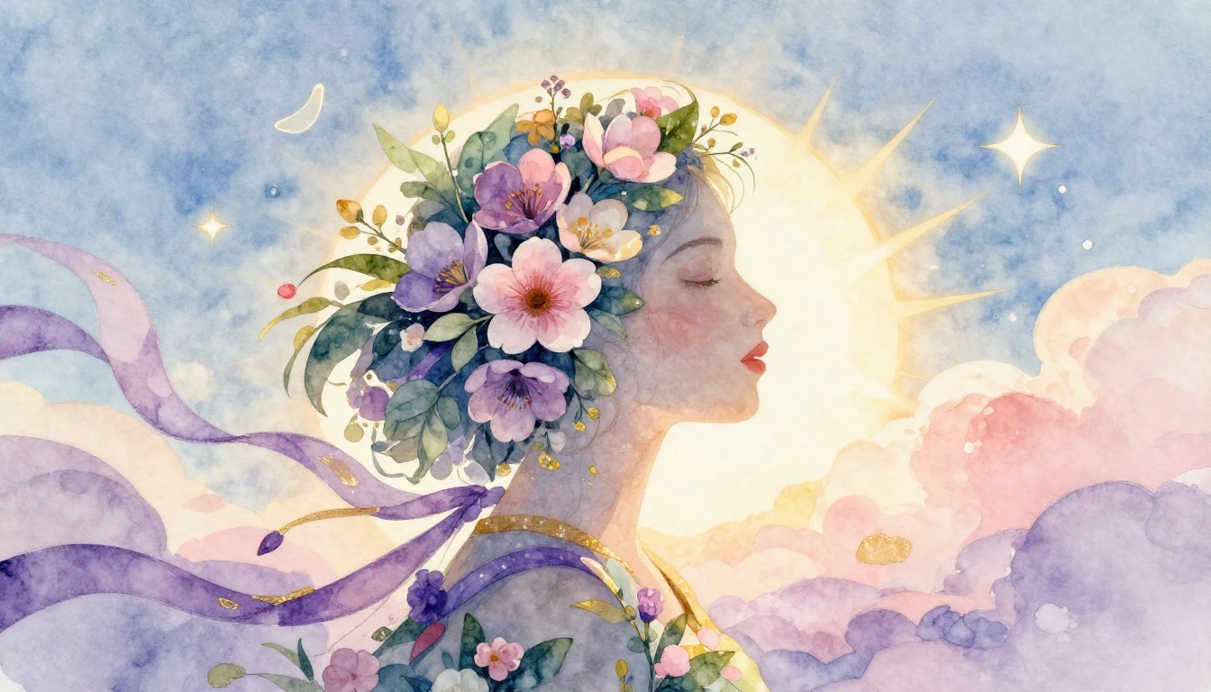 A whimsical and artistic watercolor illustration celebrating...