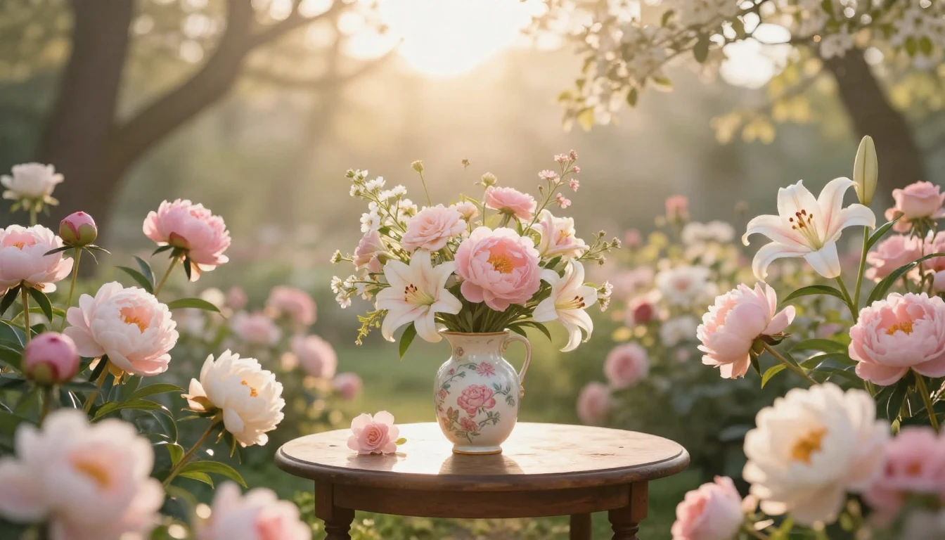 A heartwarming and ethereal scene capturing the essence of m...