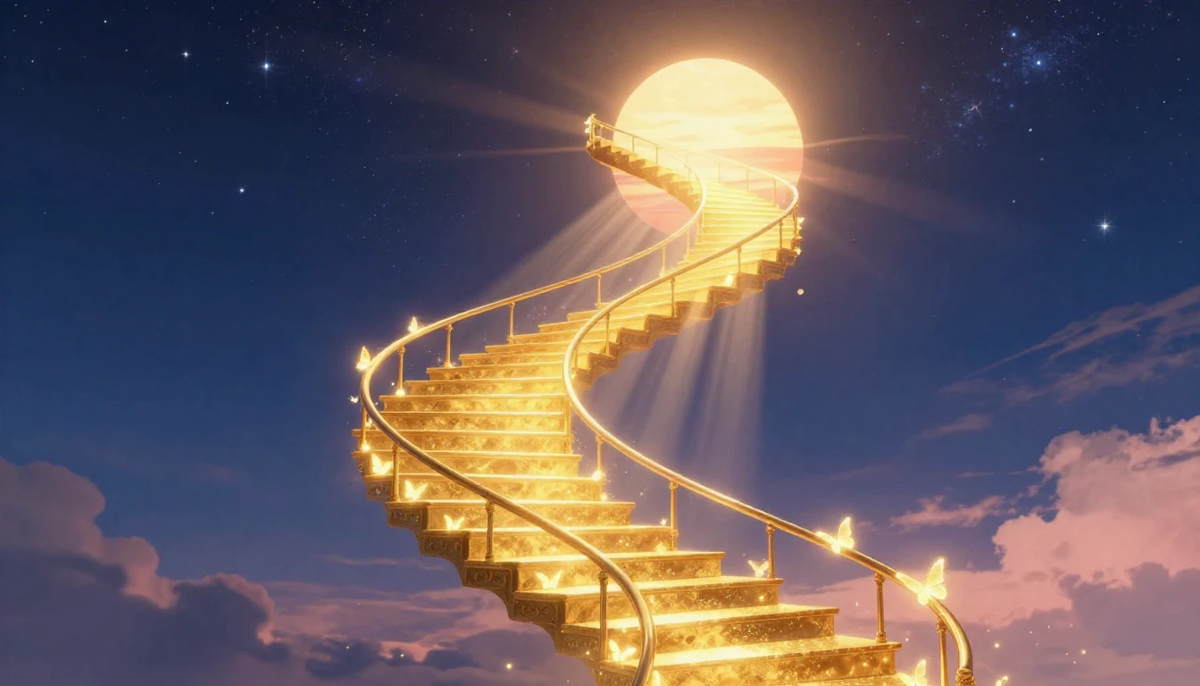 A beautiful and uplifting metaphorical scene representing ca...