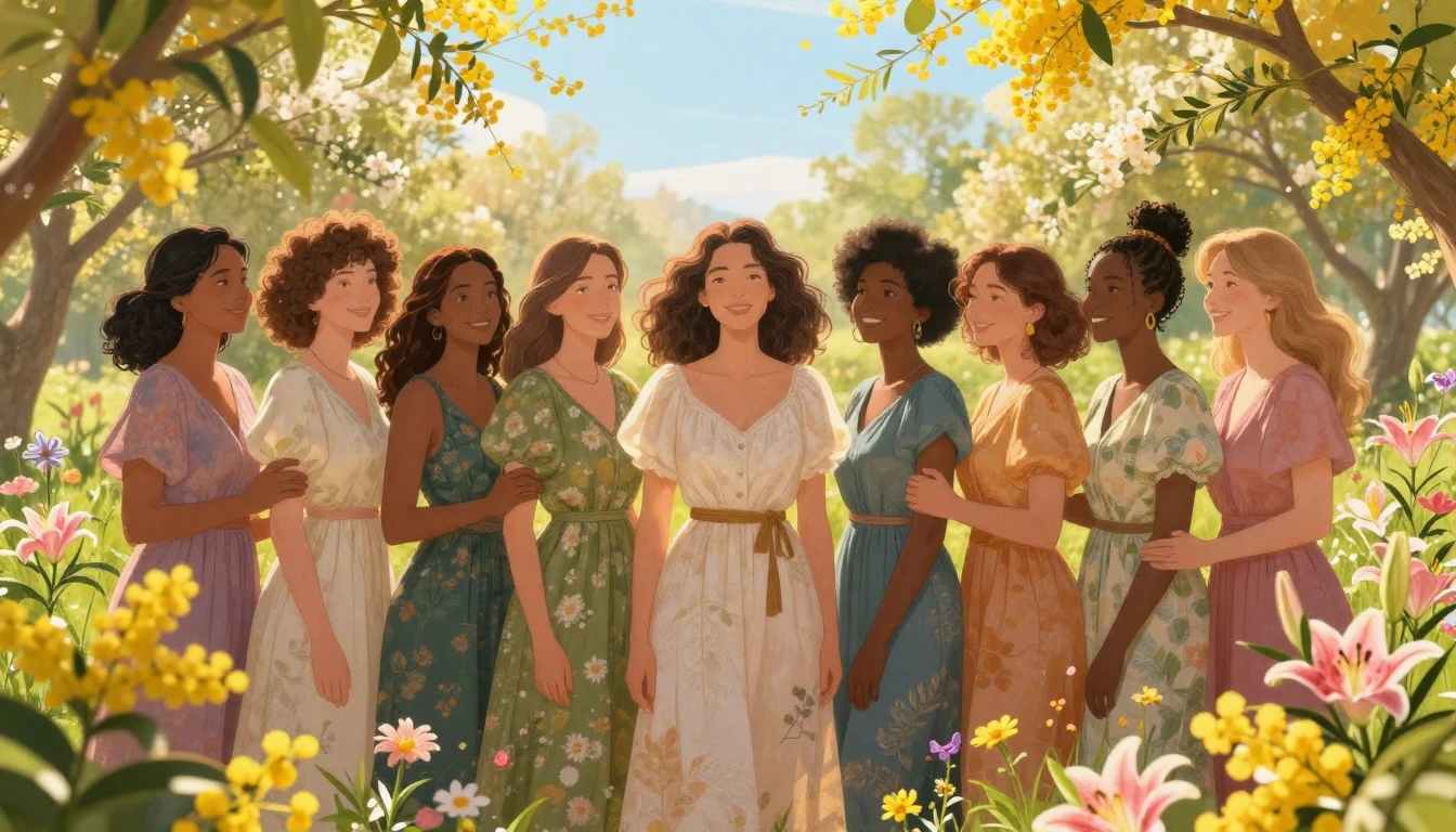 A breathtaking digital artwork celebrating womanhood and emp...