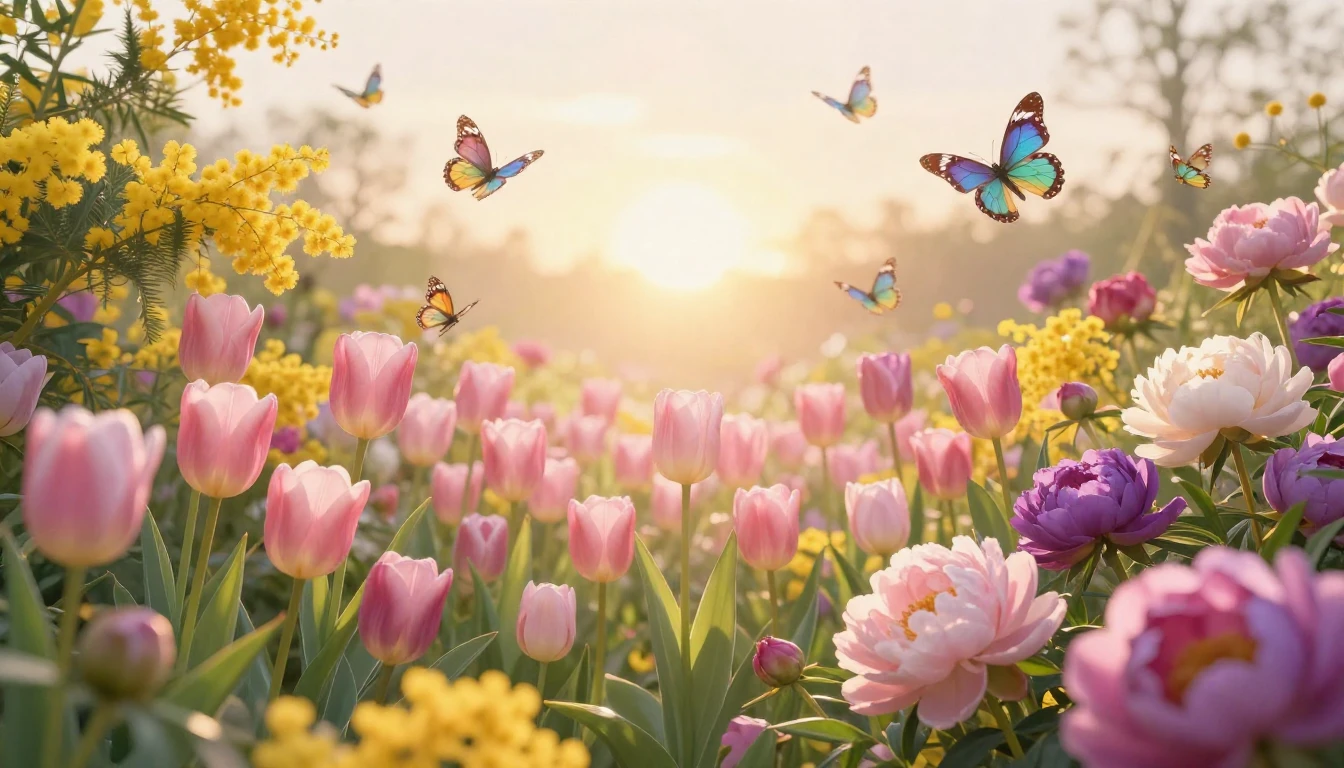 A breathtakingly beautiful and vibrant landscape filled with...