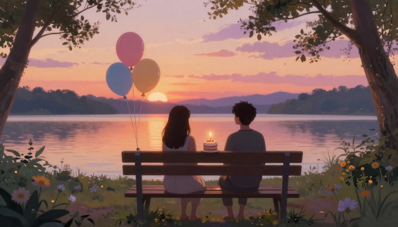 A heartwarming and cozy scene depicting a celebration of fri...