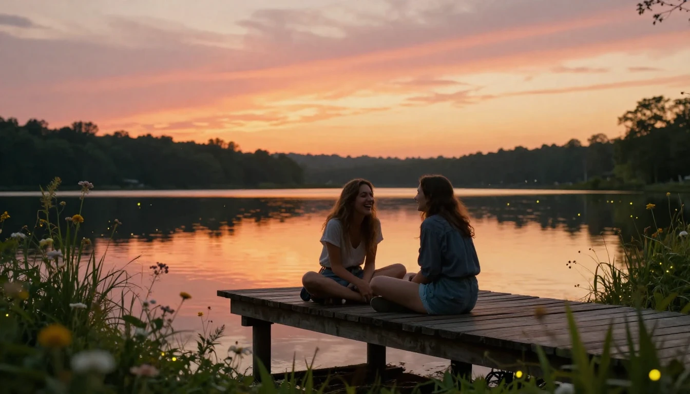 A heartwarming scene capturing the essence of true friendshi...