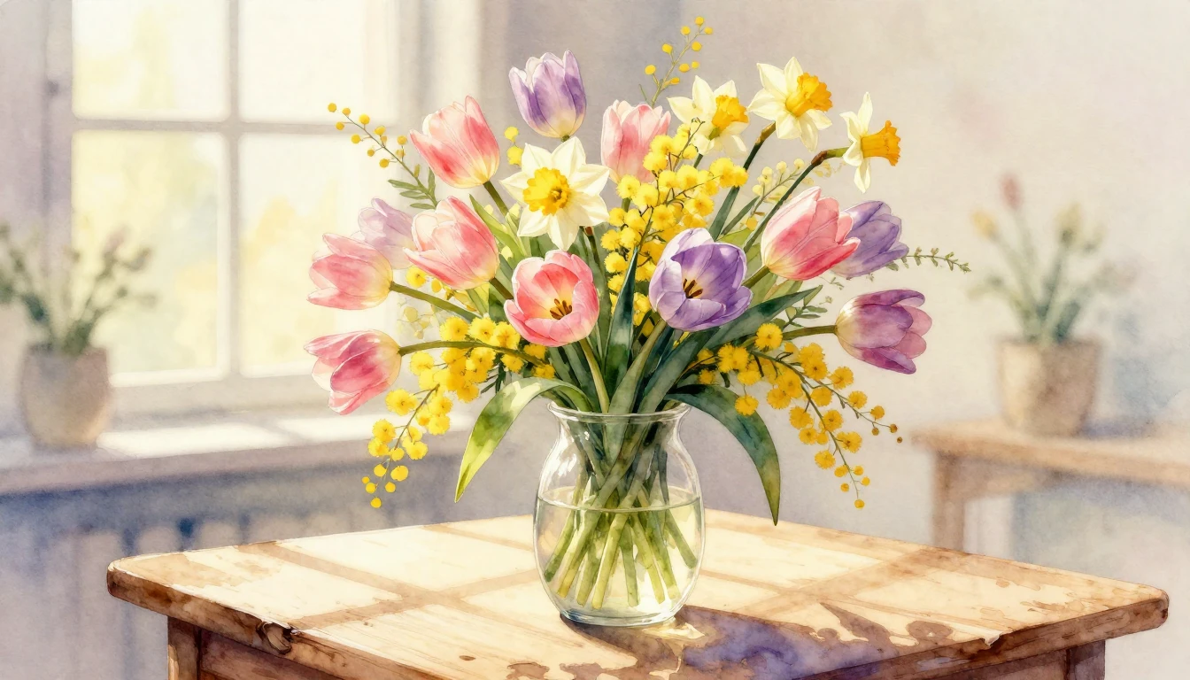 A soft and elegant watercolor painting capturing the essence...