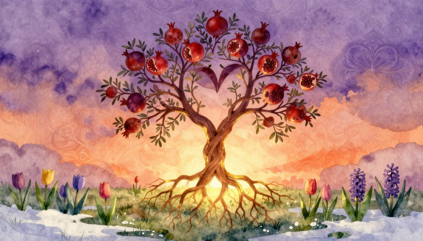 A dreamy and romantic watercolor illustration symbolizing Se...