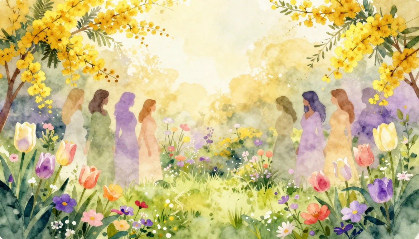 A beautiful and uplifting watercolor illustration celebratin...