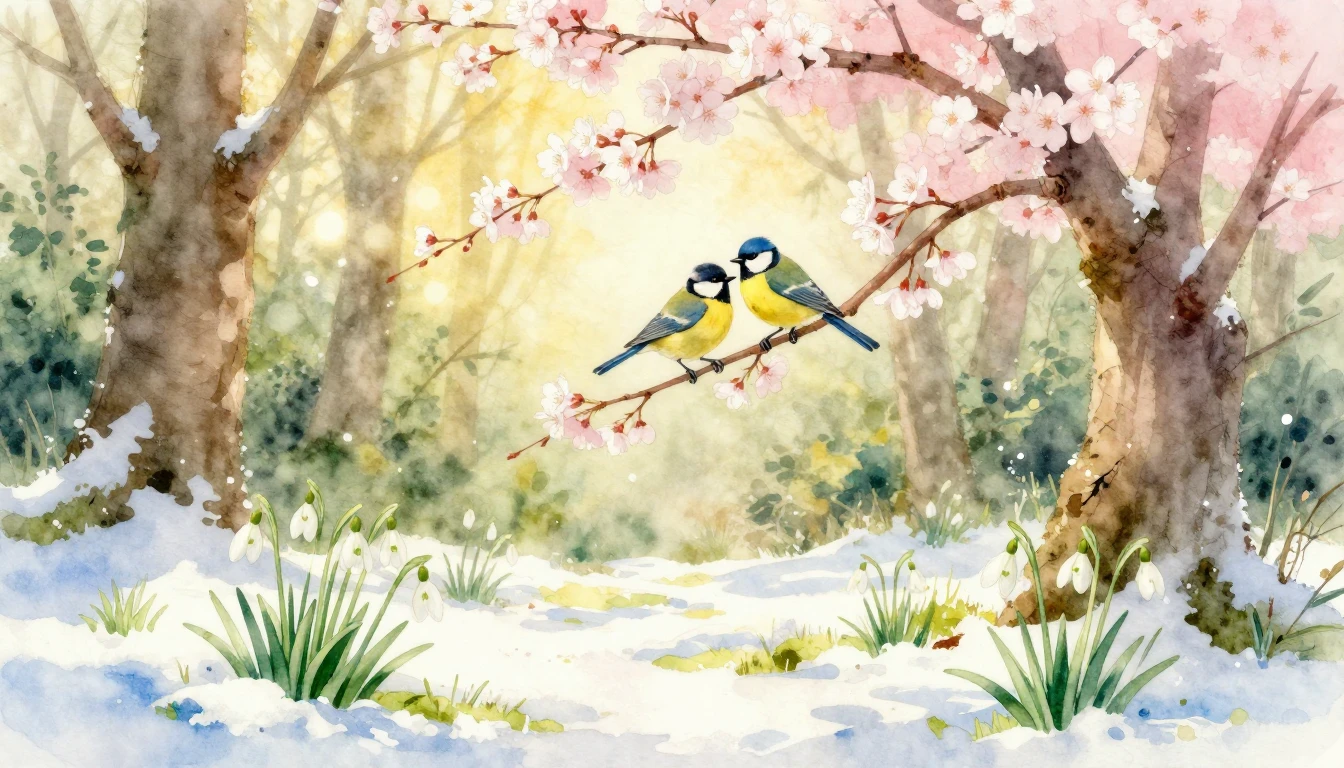 A soft, romantic watercolor painting capturing the essence o...